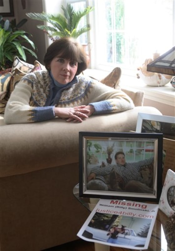 Janice Smolinski of Cheshire, Conn., is championing a federal bill to help promote a database of missing persons. Her son Billy vanished in 2004.